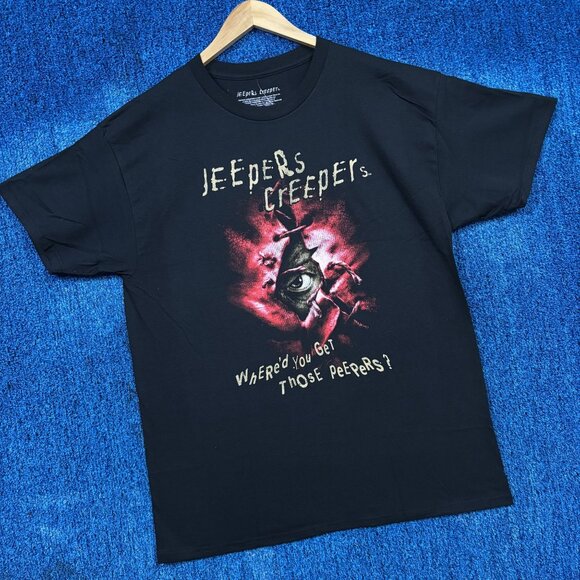 Jeepers Creepers “Where’d You Get Those Peepers” Horror Movie Graphic T-Shirt Si - Picture 3 of 4